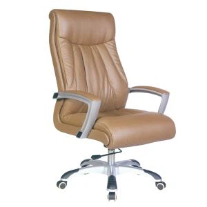 Silla de oficina de gerente de cuero con elevación giratoria moderna Y-2875